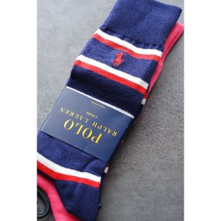 ポロラルフローレン(POLO RALPH LAUREN)のPOLO ポロラルフローレンのおしゃれなメンズソックス【2足セット】【新品】(ソックス)