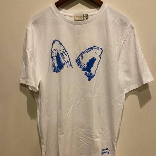 メゾンキツネ(MAISON KITSUNE')の新品未使用☆メゾンキツネ☆限定Tシャツ☆L(Tシャツ/カットソー(半袖/袖なし))