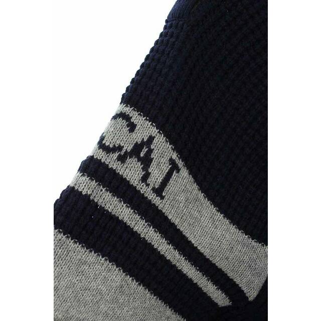 sacai フロントオープン ロゴハイネックニット-