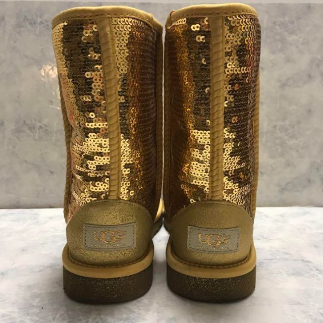 美品　UGG アグ　クラシックショート　ゴールド　36 スパンコール　レア