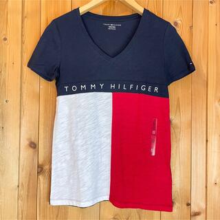 トミーヒルフィガー(TOMMY HILFIGER)の【SALE】US限定モデル！レア！人気フラッグ/半袖Tシャツ【XS】紺/トミー(Tシャツ(半袖/袖なし))