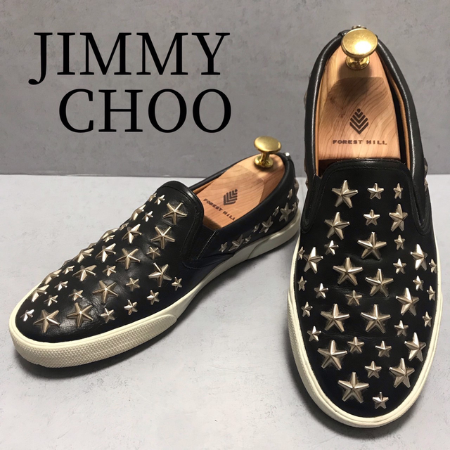JIMMY CHOO(ジミーチュウ)の美品　jimmy choo スリッポン　スタッズ　37 レディースの靴/シューズ(スニーカー)の商品写真
