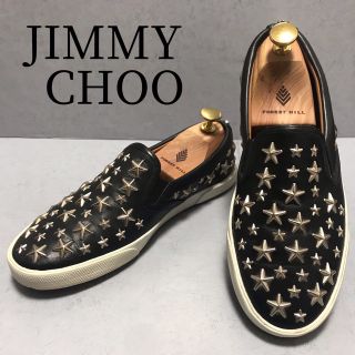 ジミーチュウ(JIMMY CHOO)の美品　jimmy choo スリッポン　スタッズ　37(スニーカー)