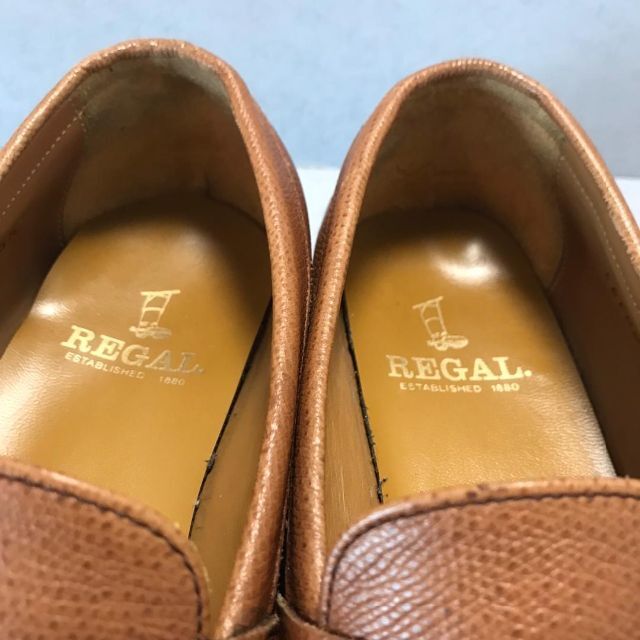 REGAL(リーガル)の定番　REGAL リーガル　コインローファー　25.5㎝　ビジネス　ブラウン メンズの靴/シューズ(ドレス/ビジネス)の商品写真