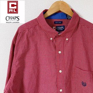 チャップス(CHAPS)の【値下げ交渉可】CHAPS チャップス 長袖シャツ ボタンダウン チェック XL(シャツ)