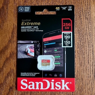 サンディスク(SanDisk)の【新品未開封】サンディスク マイクロSDカードA2 SanDisk 256GB(その他)