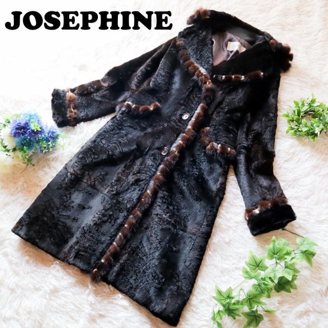 【極美品】ジョセフィーヌ JOSEPHINE ファーコート ラビット ロング47cm着丈