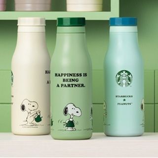 スタバ　スヌーピー　ステンレスロゴボトル 3本セット 473ml タンブラー