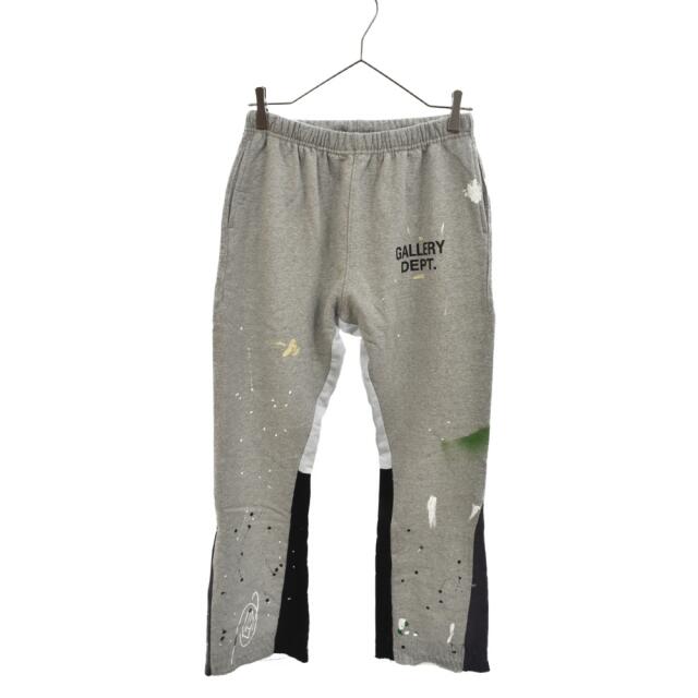 GALLERY DEPT. ギャラリーデプト 20AW Flare Painted Sweat Pants ペイント加工フレアスウェットパンツ グレー76センチ裾幅