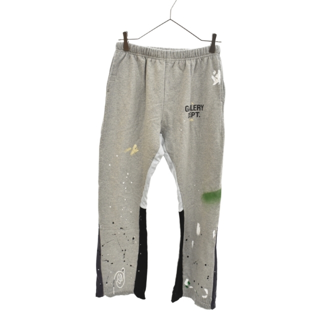 GALLERY DEPT. ギャラリーデプト 20AW Flare Painted Sweat Pants ペイント加工フレアスウェットパンツ グレー