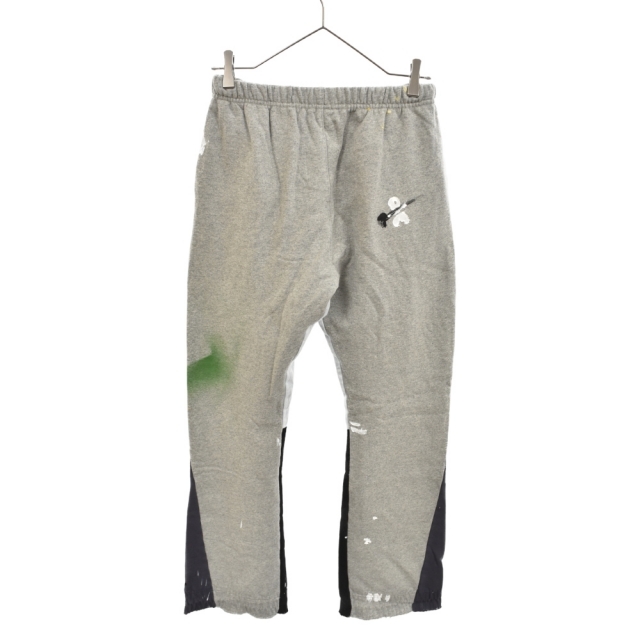 GALLERY DEPT. ギャラリーデプト 20AW Flare Painted Sweat Pants ペイント加工フレアスウェットパンツ グレー79センチ裾幅