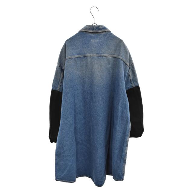 MM6(エムエムシックス)のMM6 Maison Margiela エムエムシックスメゾンマルジェラ 21SS BlueDenim Spliced Sleeve Jacket ブルーデニムスプライスドスリーブジャケット 再構築 インディゴ S52AM0159 メンズのジャケット/アウター(Gジャン/デニムジャケット)の商品写真