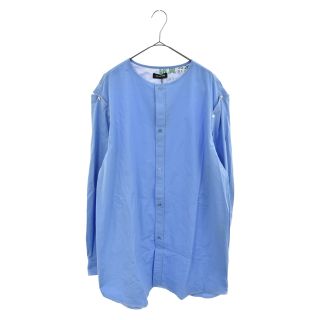 ラフシモンズ(RAF SIMONS)のRAF SIMONS ラフシモンズ 18SS SHIRT WITH PRESS BUTTONS ON SLEEVES シャツウィズプレスボタンズオンスリーブス 袖スナップボタンデザイン長袖シャツ ブルー 181-225-10000(シャツ)