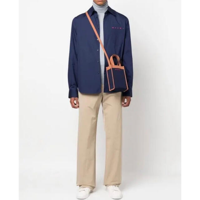 Marni(マルニ)のmarni コットンシャツ　ネイビー メンズのトップス(シャツ)の商品写真