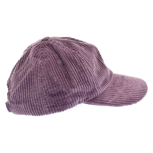 Supreme(シュプリーム)のSUPREME シュプリーム 20AW Ripple Corduroy Small Box 6-Panel リップル コーデュロイ スモールボックスロゴキャップ 帽子 パープル メンズの帽子(キャップ)の商品写真