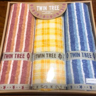 TWIN TREE　フェイスタオル3枚セット(タオル/バス用品)