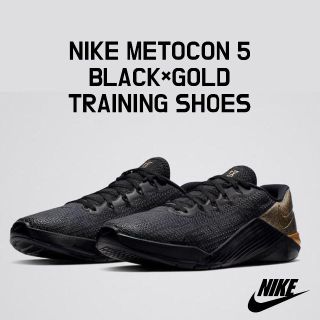 ナイキ(NIKE)の【希少】NIKE METCON 5 ブラック×ゴールド海外モデル限定 メトコン5(スニーカー)