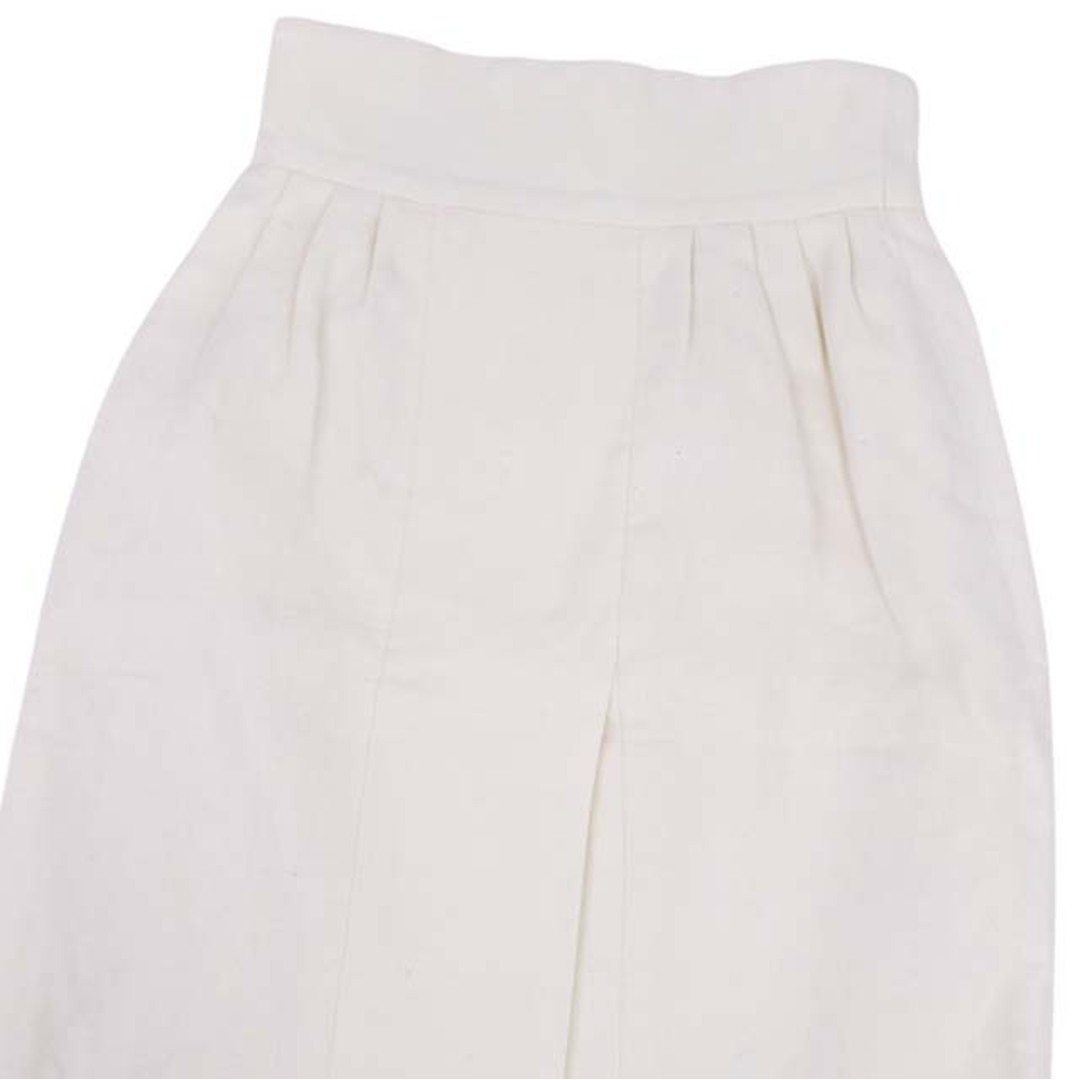 CHANEL(シャネル)のVintage シャネル スカート シルク ハイウエスト S相当 ホワイト レディースのスカート(ひざ丈スカート)の商品写真