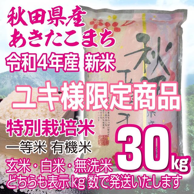 《送料込》30年産 新米100% あきたこまち 玄米20キロ 精米無料米/穀物