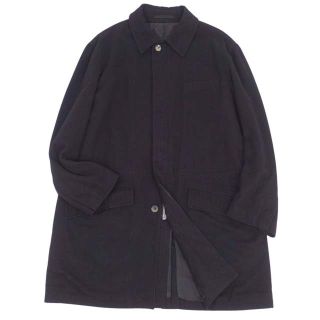 ダンヒル(Dunhill)のダンヒル カシミヤ ステンカラーコート バルマカーン 中綿 メンズ L ブラック(ステンカラーコート)