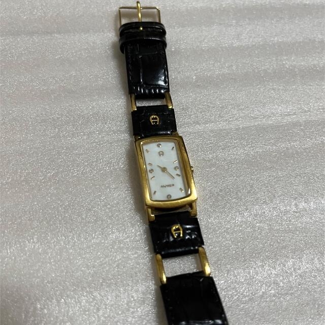 AIGNER アイグナー レディース 腕時計 レザー 黒文字盤