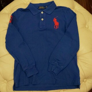 ラルフローレン(Ralph Lauren)のラルフローレン 長袖シャツ(ポロシャツ) 120 ブルー(Tシャツ/カットソー)