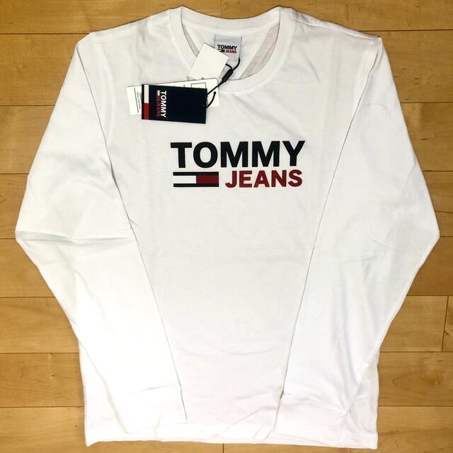 TOMMY HILFIGER - トミージーンズ TOMMYJEANS ロンT Tシャツ 白 S