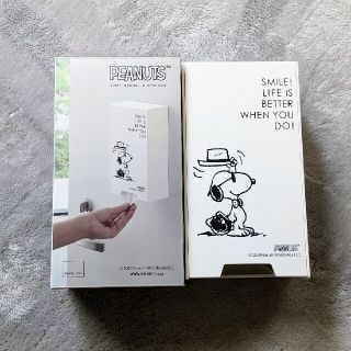 SNOOPY　2WAYディスペンサー　マスクケース　マグネット　マスク収納(日用品/生活雑貨)