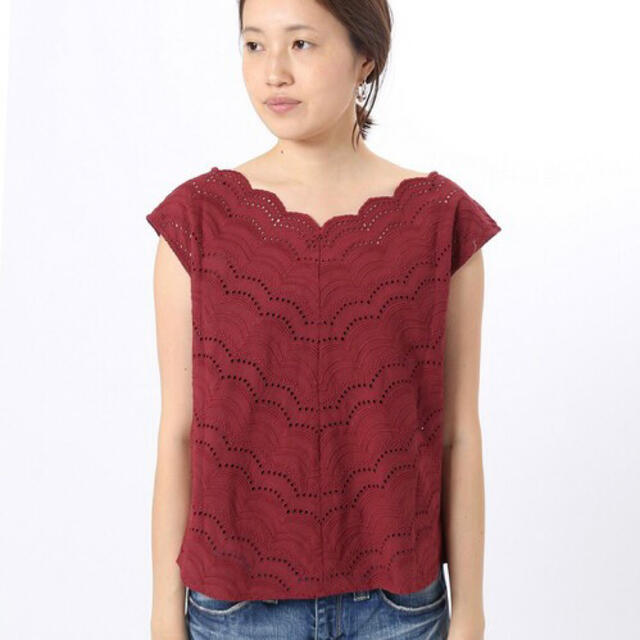 美品 ???? SLOBE IENA レース フレンチリーブ ブラウス