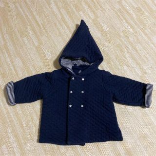 プチバトー(PETIT BATEAU)の【大人気】プチバトー　小人コート　ネイビー(ジャケット/コート)