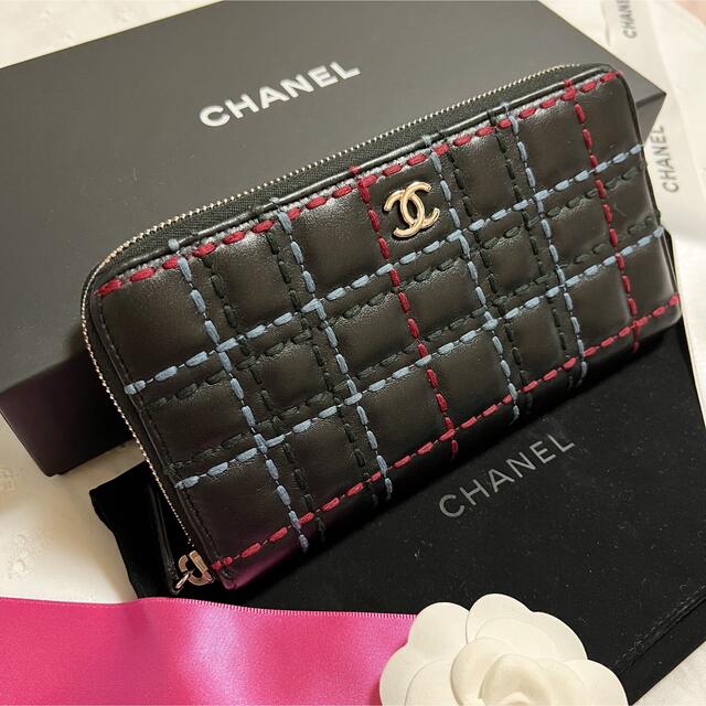 CHANEL - ☆専用☆美品☆ CHANEL シャネル 長財布 カラフルステッチ