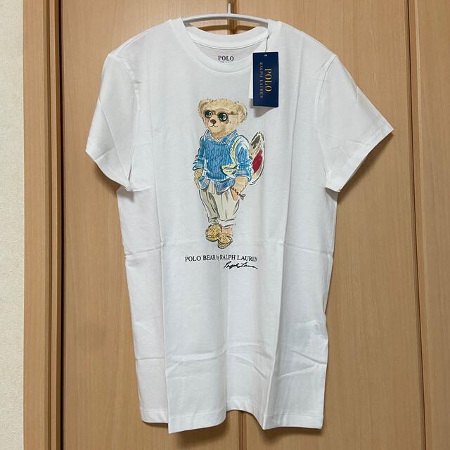 激かわ♡ラルフローレン　ポロベアTシャツ　ホワイト　ピクニックベア