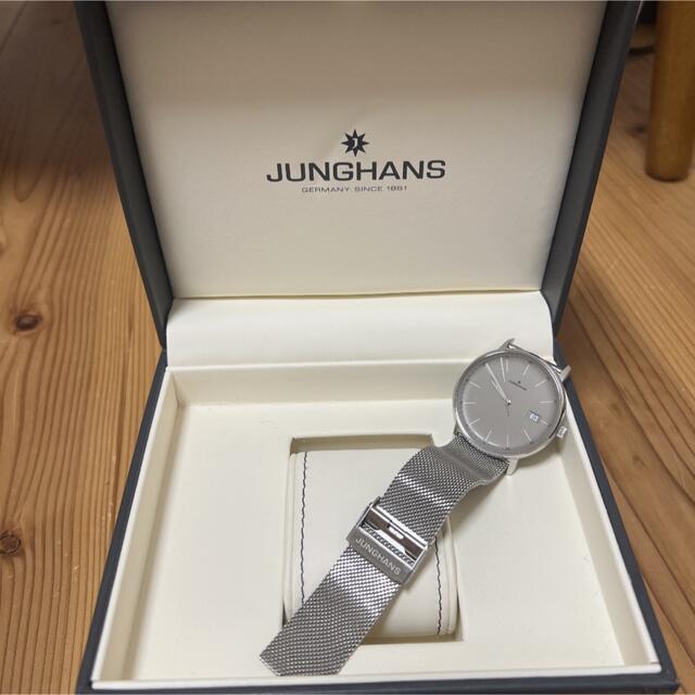 JUNGHANS時計シルバー 金属ベルト