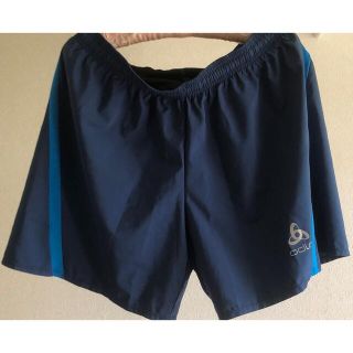 再値下[未使用]men'sトレーニングパンツ 紺色(ショートパンツ)