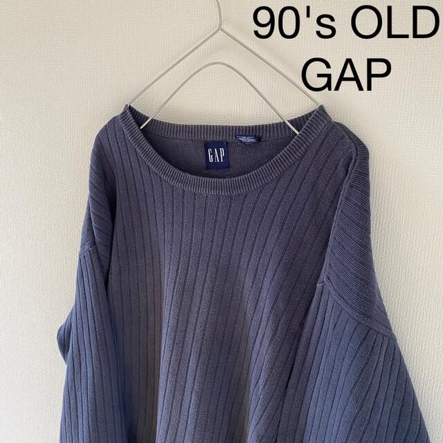 GAP - 90'sOLDGAPオールドギャップニットセーターメンズ長袖ネイビー紺
