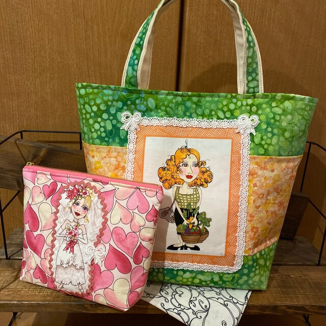 クリアセール ともちん様専用 ♡ロラライハリス♡トートバッグ受注制作