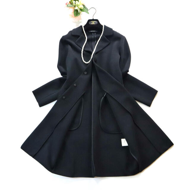 最高級】MaxMara ビスコース ストレッチジャージー チェスターコート