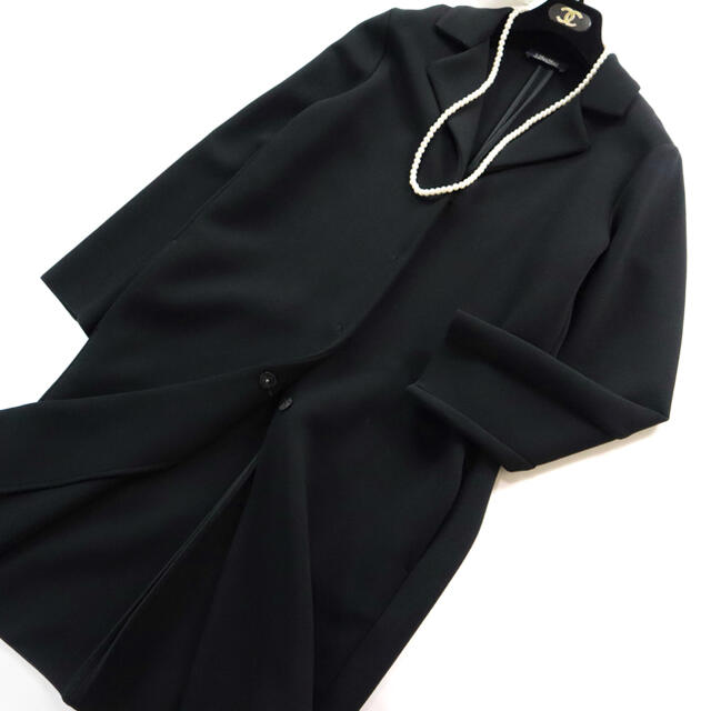 最高級】MaxMara ビスコース ストレッチジャージー チェスターコート