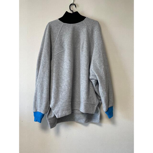 美品】nagonstans Fleece pullover グレー - トレーナー/スウェット