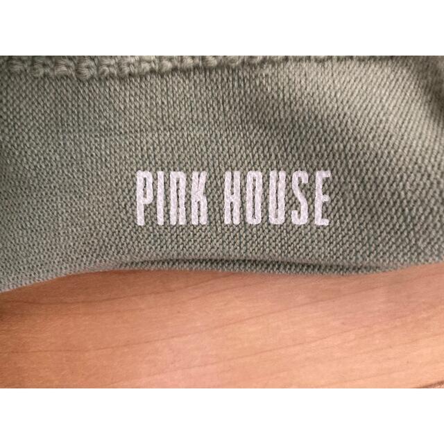 PINK HOUSE(ピンクハウス)のお値下げ☆ピンクハウス　新品未使用　モスグリーン　花charm ソックス レディースのレッグウェア(ソックス)の商品写真