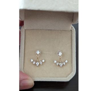 ジュエリーツツミ(JEWELRY TSUTSUMI)の3way☆ジュエリーツツミ K10PGキュービックピアス 新品(ピアス)
