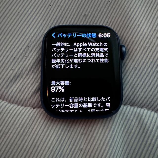 Apple Watch(アップルウォッチ)のAPPLE WATCH 7 GPSモデル BLAL MKN83J/A スマホ/家電/カメラのスマートフォン/携帯電話(その他)の商品写真