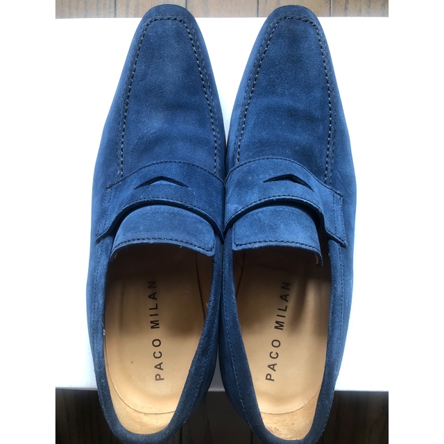 パコミラン　スウェードシューズ　ブルー　42 メンズの靴/シューズ(ドレス/ビジネス)の商品写真