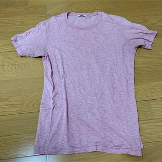 ユニクロ(UNIQLO)のピンク　半袖Tシャツ(Tシャツ/カットソー(半袖/袖なし))