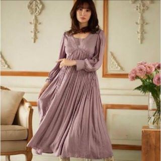 ハーリップトゥ(Her lip to)のher lip to Side Bow Vintage Twill Dress (ロングワンピース/マキシワンピース)