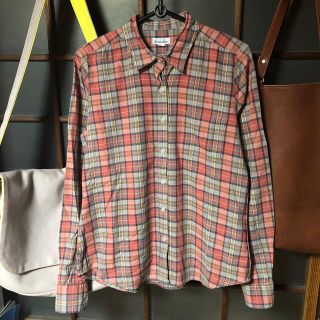 スティーブンアラン(steven alan)の【美品】Steven alan コットンチェックシャツ USA製 高級 高品質(シャツ/ブラウス(長袖/七分))