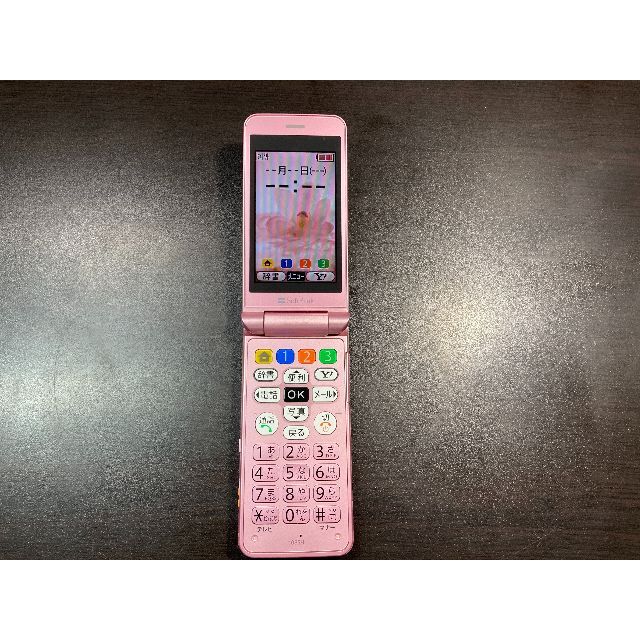 SHARP(シャープ)のかんたん携帯 108SH ピンク Softbank スマホ/家電/カメラのスマートフォン/携帯電話(携帯電話本体)の商品写真