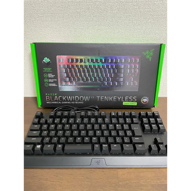 【即日発送】RAZER BlackWidow V3 Tenkeyless JP  スマホ/家電/カメラのPC/タブレット(PC周辺機器)の商品写真