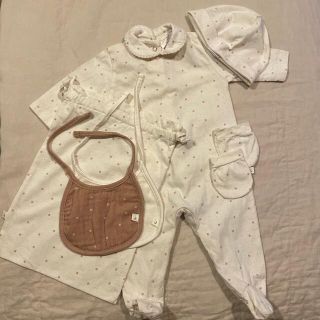 ザラキッズ(ZARA KIDS)のzara home ニューボーンセット　新生児用(ロンパース)