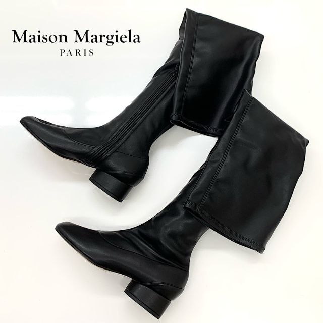 Maison Martin Margiela - 4781 未使用 メゾンマルジェラ 足袋 レザー サイハイブーツ ブラック